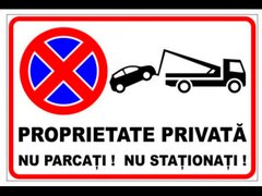 indicator proprietate privata nu parcati nu stationati